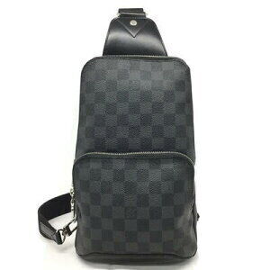 Louis Vuitton Avenue Sling Bag Damier Graphite Black Body